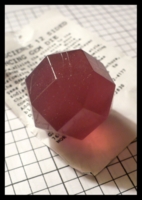 Dice : Dice - 12D - Game Science Translucent Maroon Bouncey - Gen Con Aug 2010
